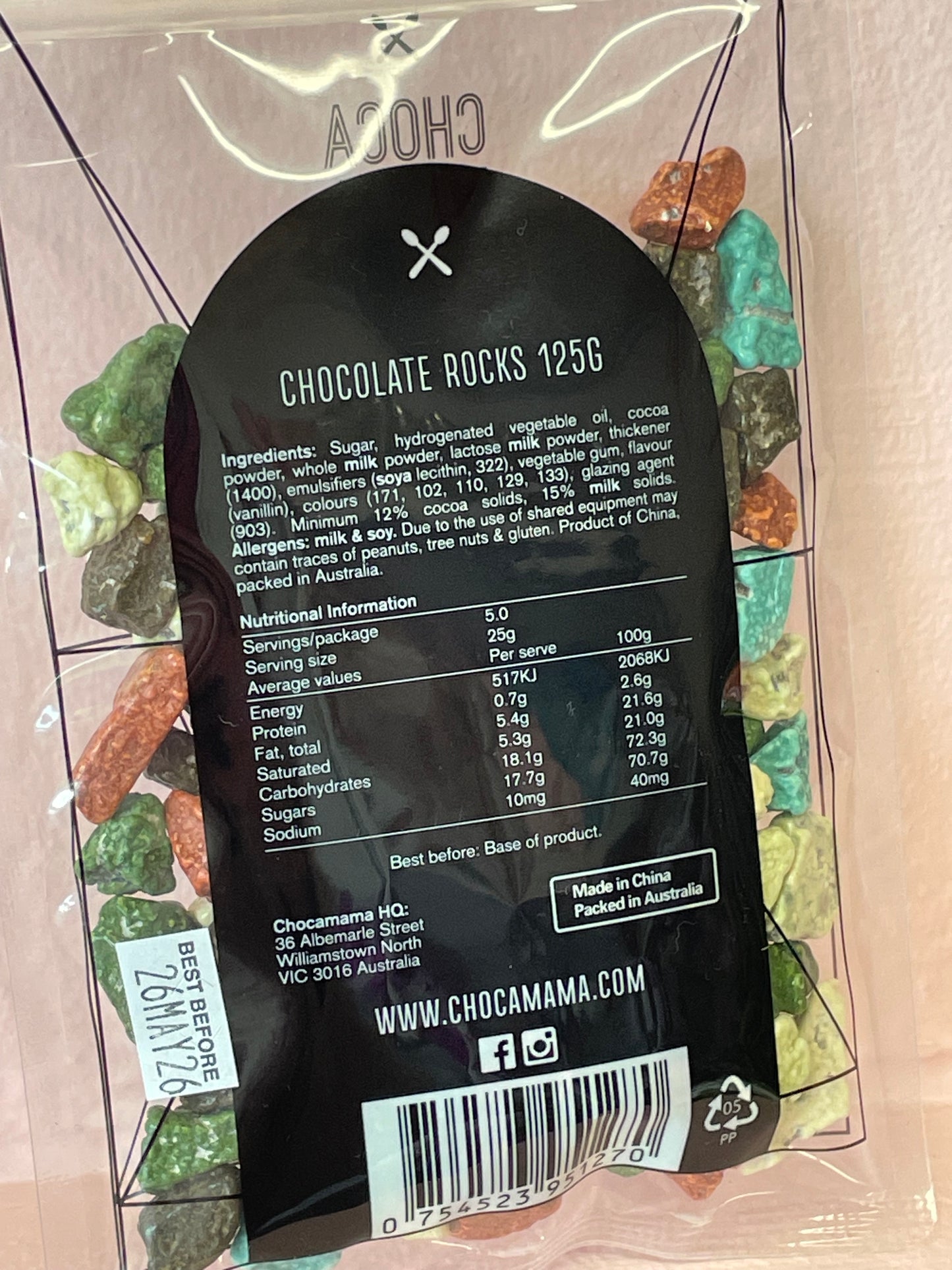 CHOCOLATE ROCKS