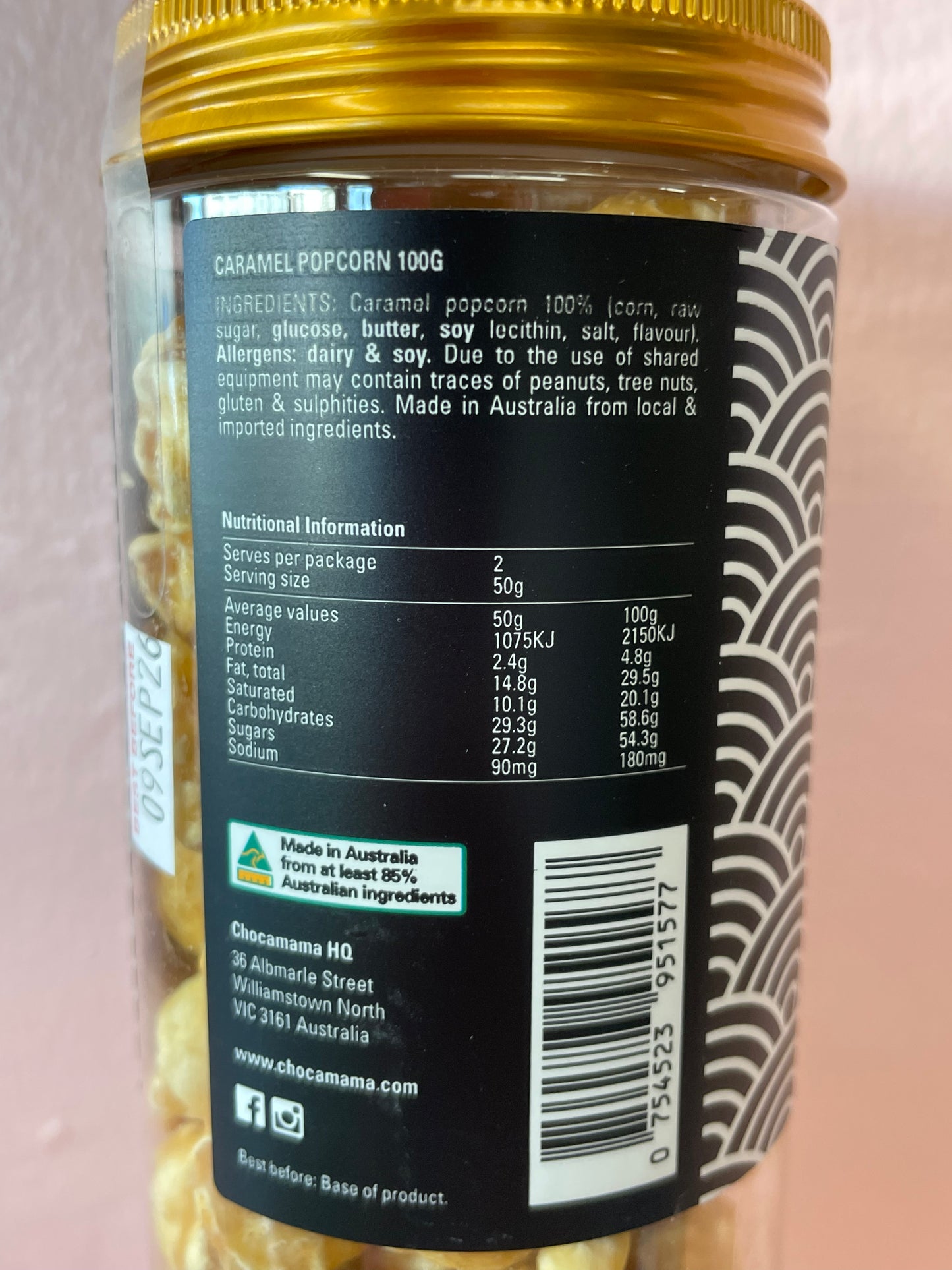 CARAMEL POPCORN 100g