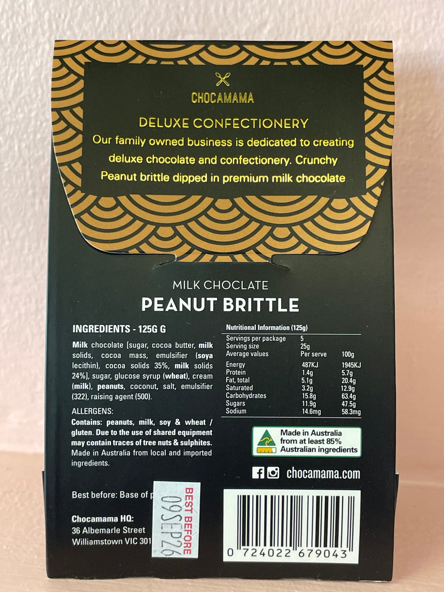 CHOCOLATE PEANUT BRITTLE