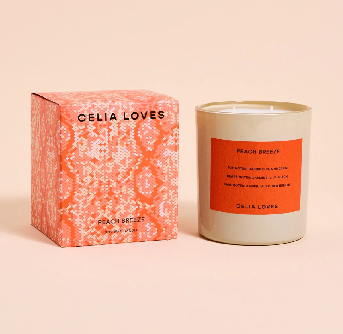 PEACH BREEZE CANDLE - CELIA LOVES