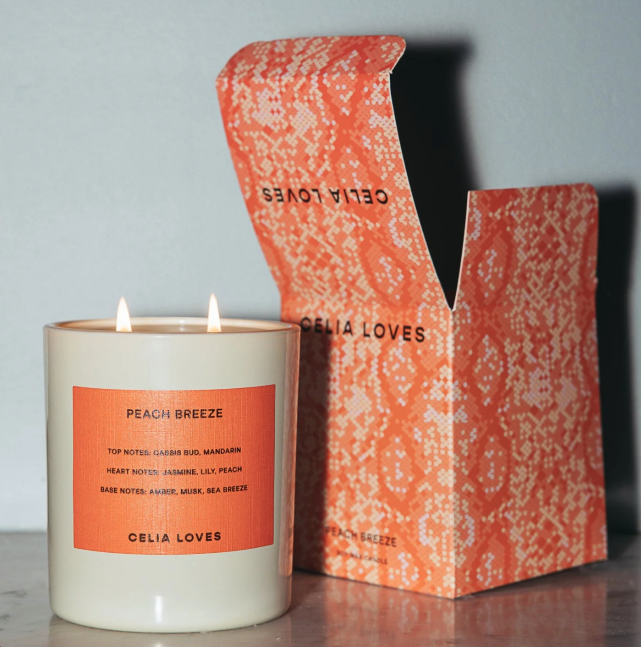 PEACH BREEZE CANDLE - CELIA LOVES