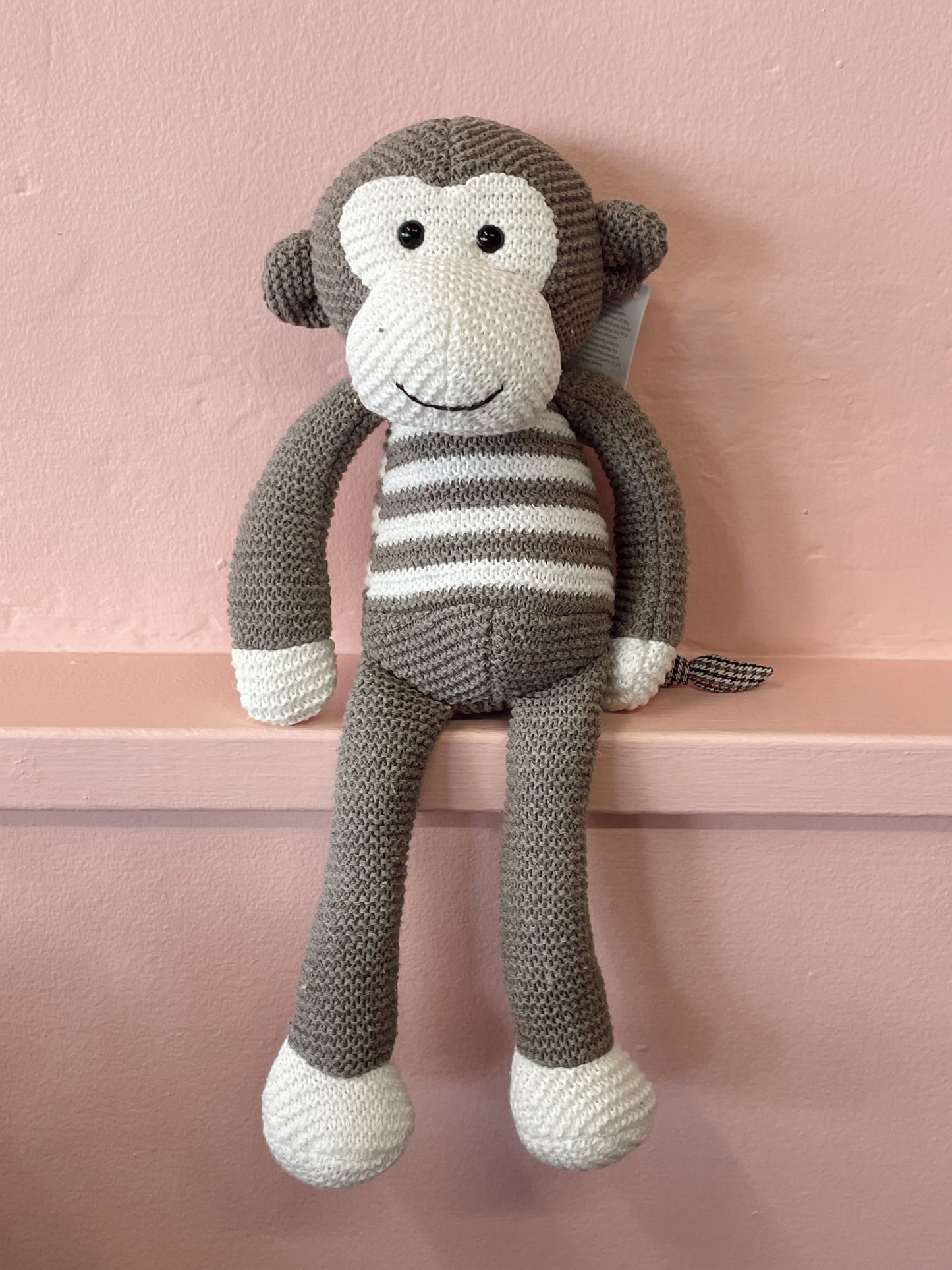 KNIT MONKEY- BROWN