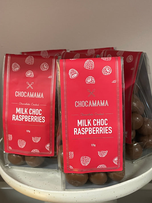 MILK CHOC RASPBERRIES