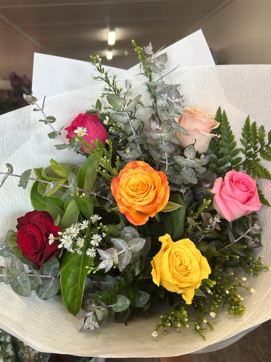 ROSES - 6x MIXED COLOURS