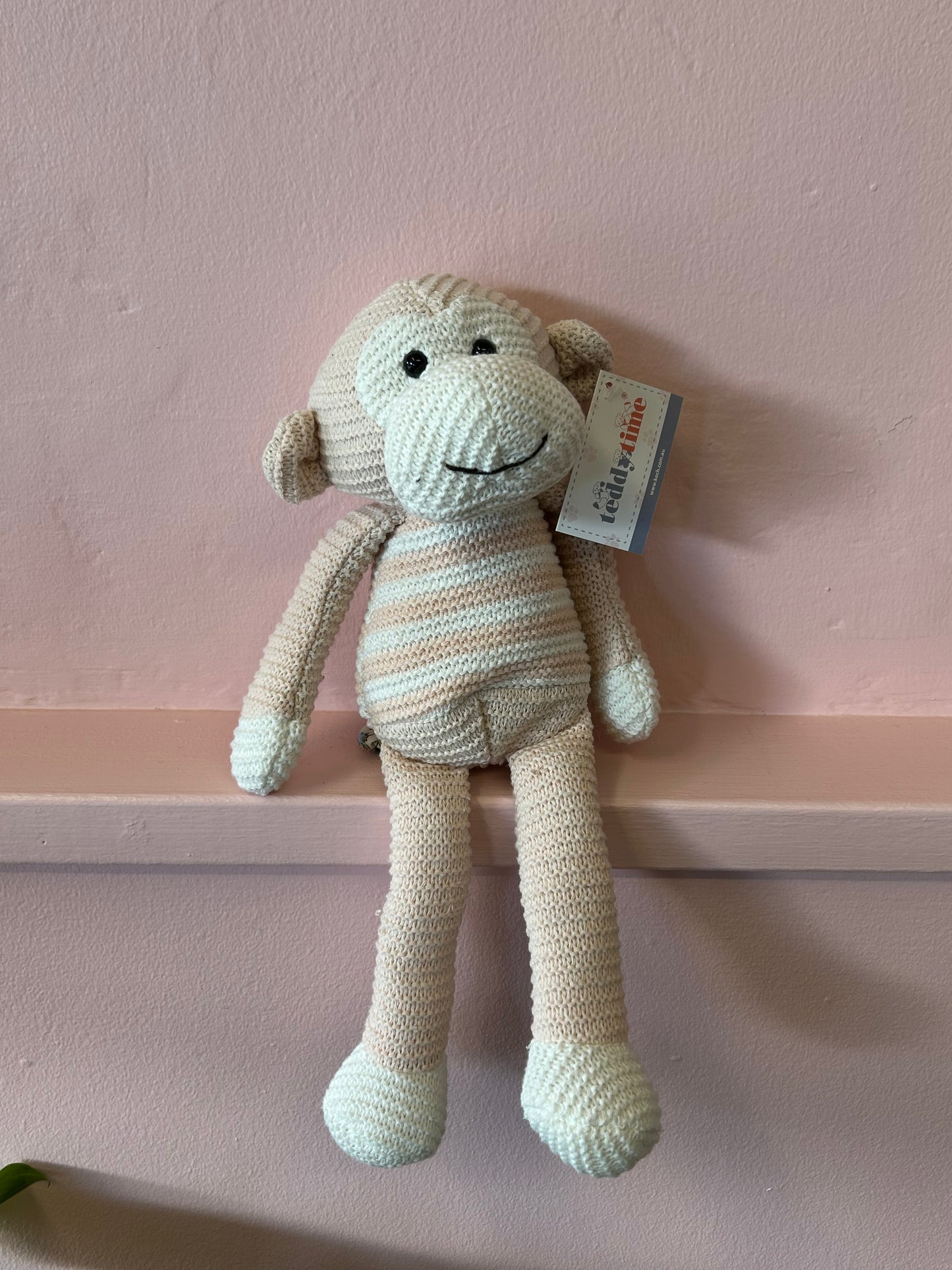 KNIT MONKEY- PINK