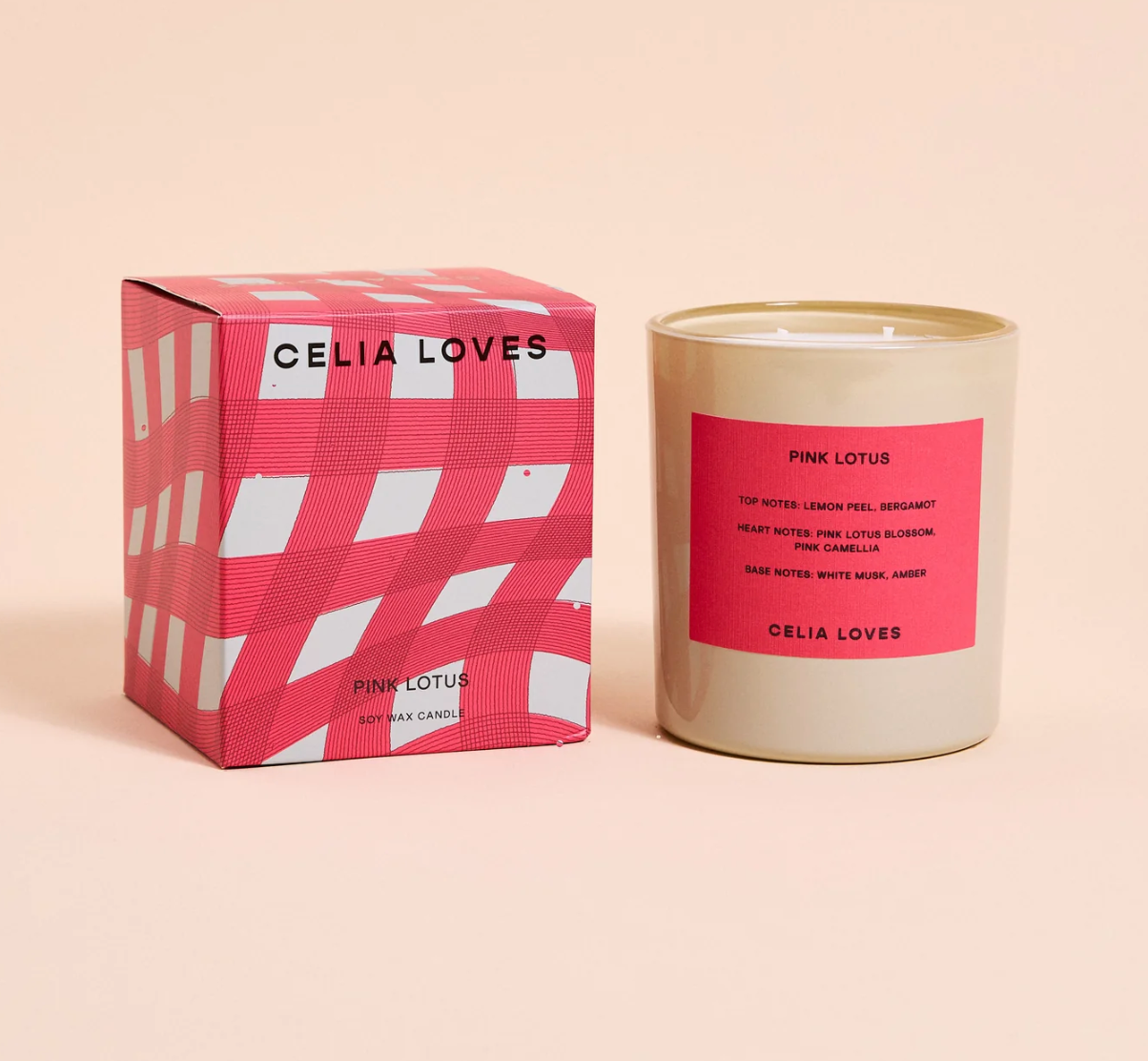 PINK LOTUS CANDLE - CELIA LOVES