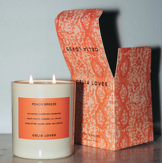 PEACH BREEZE CANDLE - CELIA LOVES