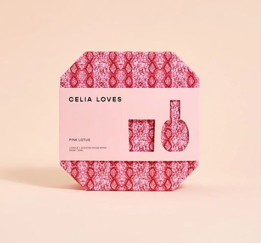 PINK LOTUS CANDLE + ROOM SPRAY DUO SET