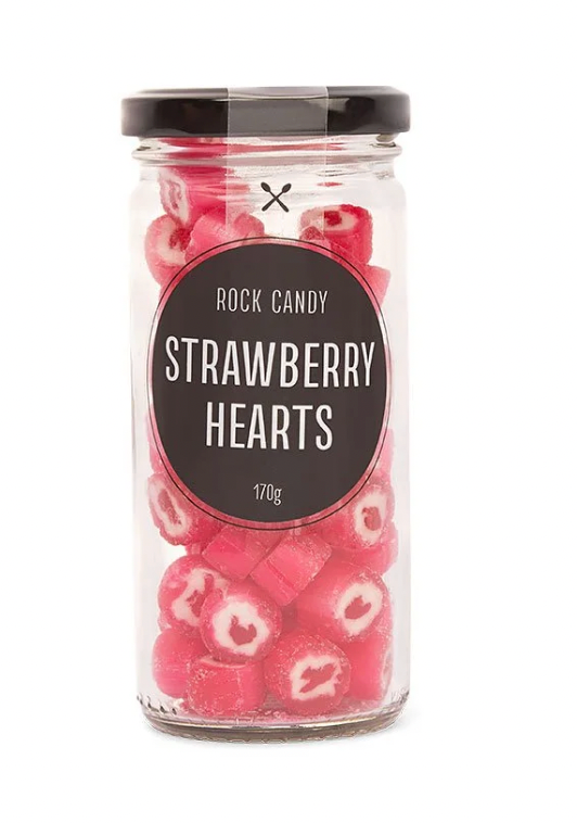 STRAWBERRY LOVE HEARTS JAR 170g- CHOCAMAMA