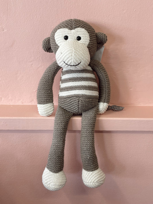 KNIT MONKEY- BROWN